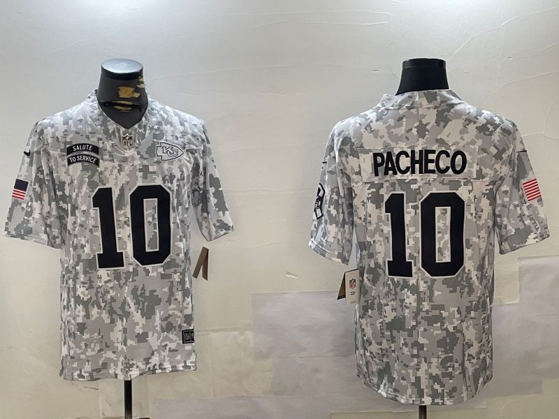 Men Kansas City Chiefs #10 Pacheco Nike Arctic Camo 2024 Salute to Service Limited NFL Jersey->minnesota vikings->NFL Jersey
